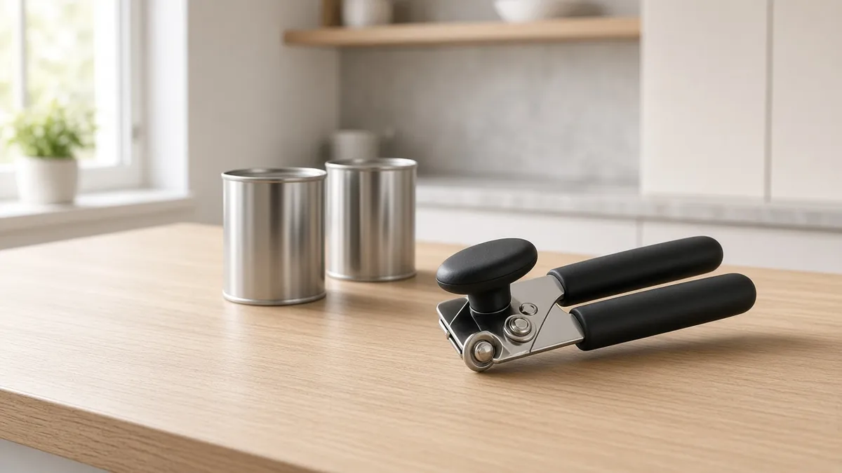 OXO Good Grips can opener on a kitchen counter