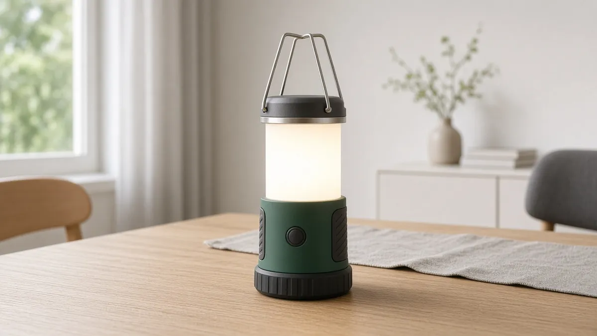 Lepro rechargeable LED lantern on a kitchen counter